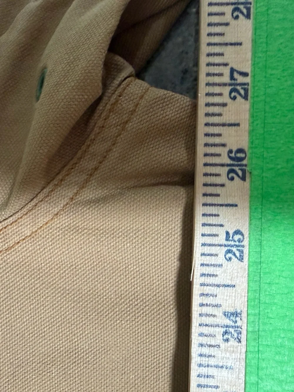 L.L. Bean Barn Coat Jacket‎ XXL Tall Tan Canvas Chore Coat Plaid Lined Workwear